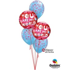 Bukiet 858 My Place in the World is Next to You Qualatex #97171-2 43762-3 85706-3